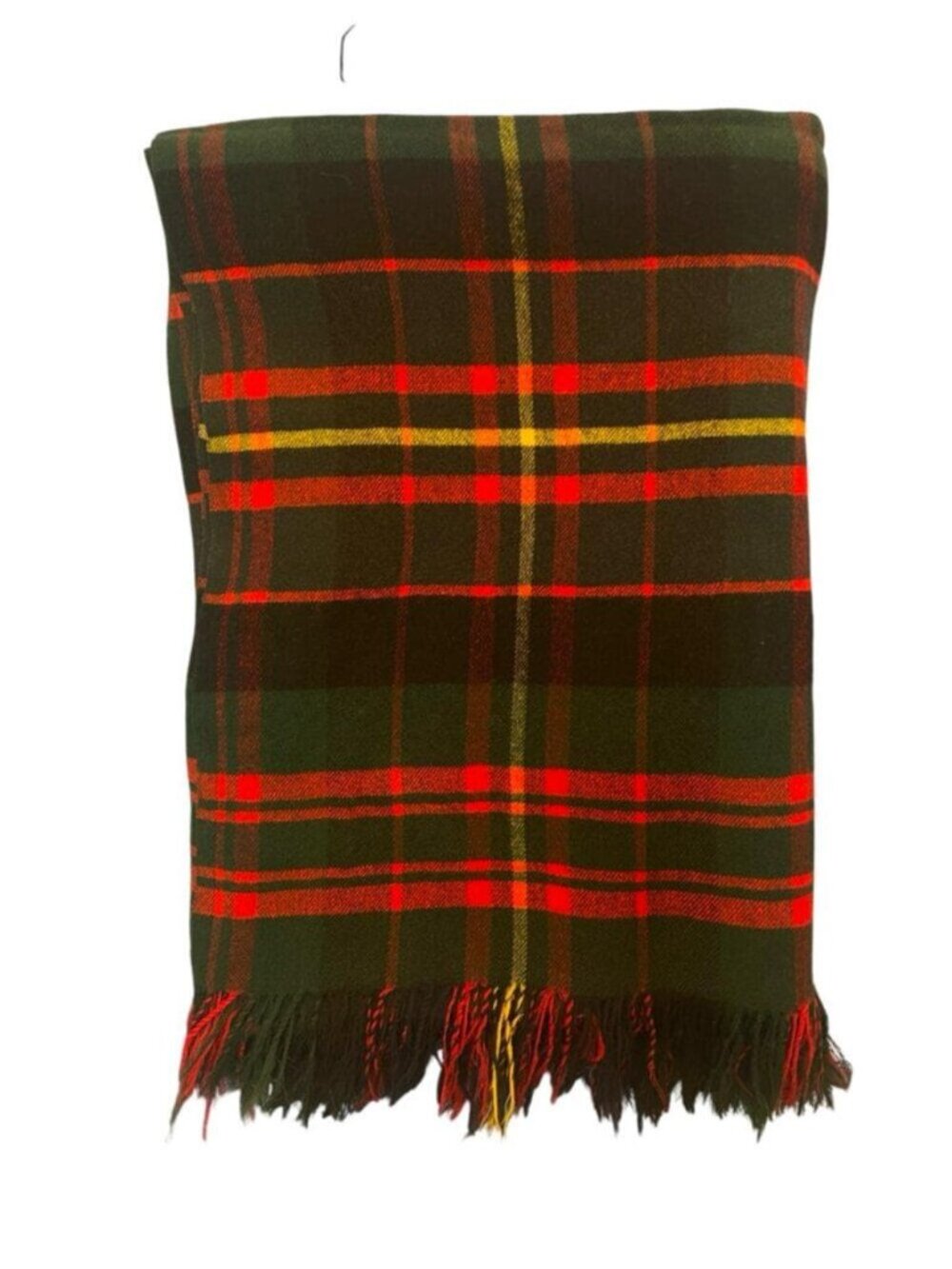 Donald MacLean Tartan Wool Throw Blanket | Plaid Fringed Throw | Made in Canada